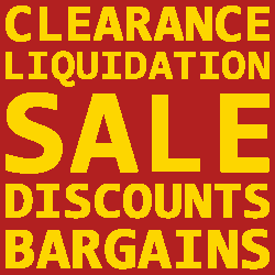 Items that are On-Sale or otherwise Marked-Down from normal Retail Cost!