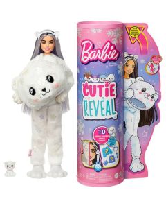 Barbie Cutie Reveal Snowflake Sparkle Polar Bear Doll